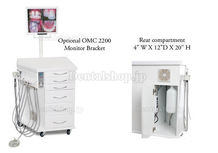 TPC OMC2375CV-SL/ OMC2375CV 歯科診療用トレーテーブル デリバリーシステムカートユニット